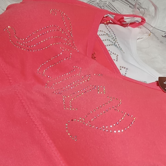 Juicy Couture Rhinestone Crop Top Bralette Small - Picture 2 of 7
